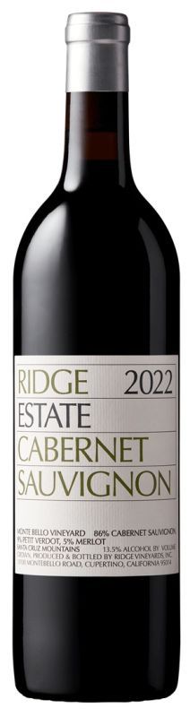Ridge Estate Cabernet Sauvignon 2022 Monte Bello Vineyard